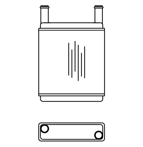 Heater Matrix - Taxi - TX2 Front - 20481