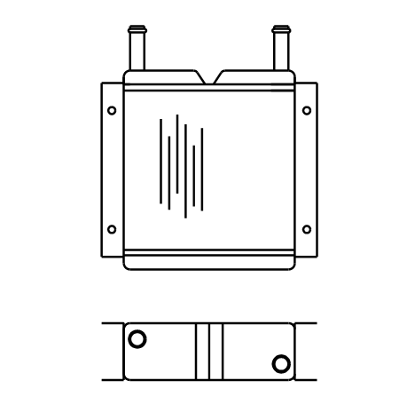 Heater Matrix - Caterpillar - V155 Forklift - 20529