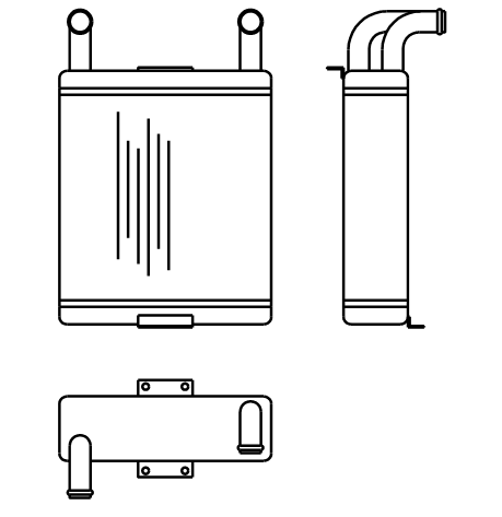 Heater Matrix - Volvo Commercial - Olympian - 20536