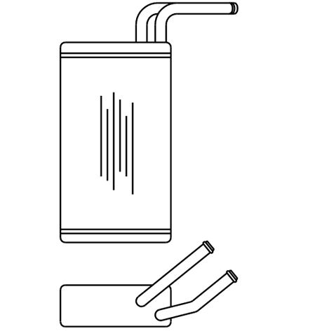 Heater Matrix - Taxi - Metro Cab Triple T - 20548