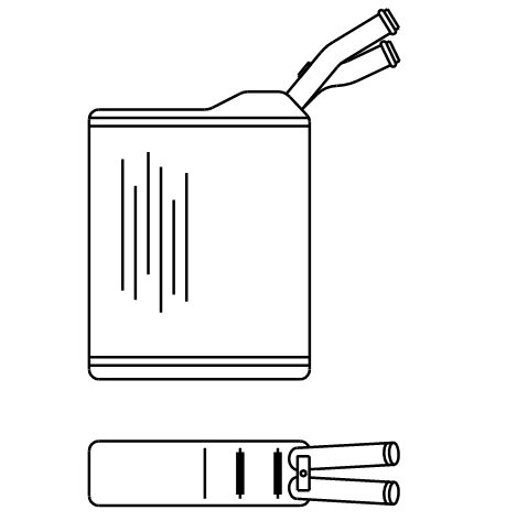 Heater Matrix - Vauxhall - Frontera A 1991-98 Lhd - 20555