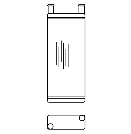 Heater Matrix - Bus - Heater Demister - 20560