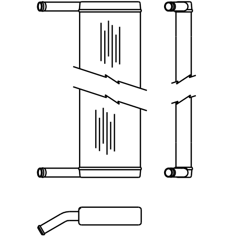 volvo b10m heater matrix