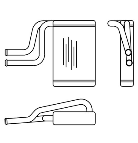 Heater Matrix - Ford - Mondeo Mk2 & Mk3 1996- - 20566