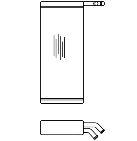 Heater Matrix - Bus - Leyland bus - 20574