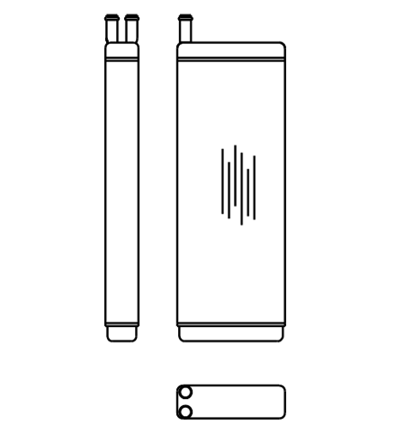 Heater Matrix - Volkswagen - Transporter 1980-91 - 20587