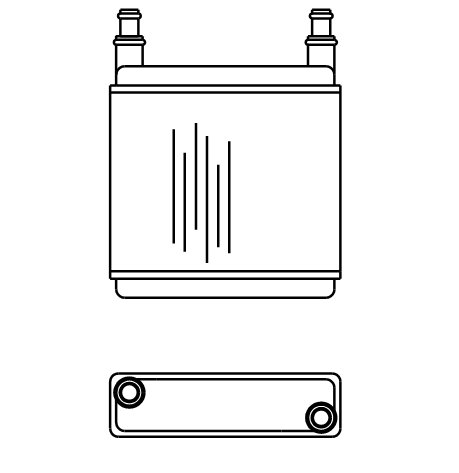 JCB 500 heater matrix