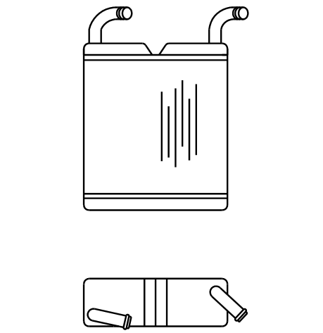 Heater Matrix - Bus - Heater Demister - 20599