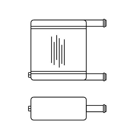 Heater Matrix - Bus - Heater Demister - 20600