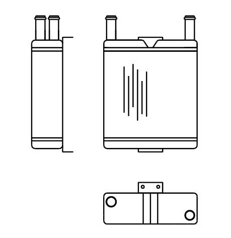 Heater Matrix - Bus - Underseat - 20603