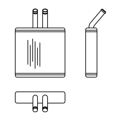 Heater Matrix - Daewoo - Nubira 1997- - 20615