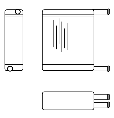 Heater Matrix - Bus - Cab & Coach - 20678