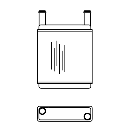 Heater Matrix - Taxi - Metro Cab Series 3 - 20707