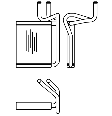 Heater Matrix - Toyota - Landcruiser 105 Series - 20717