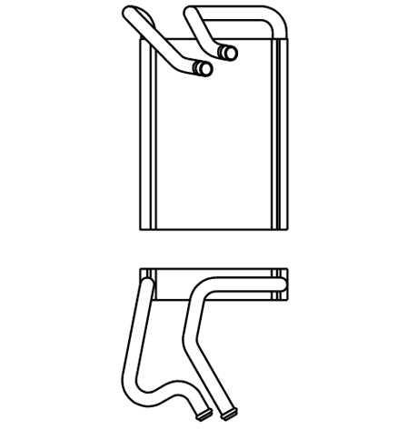 Heater Matrix - Toyota - Echo 1999-2005 (pipes) - 20719