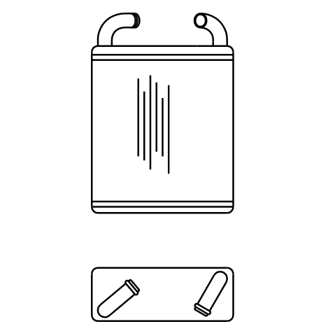 Heater Matrix - Toyota - Hi ace 1982 - 20727