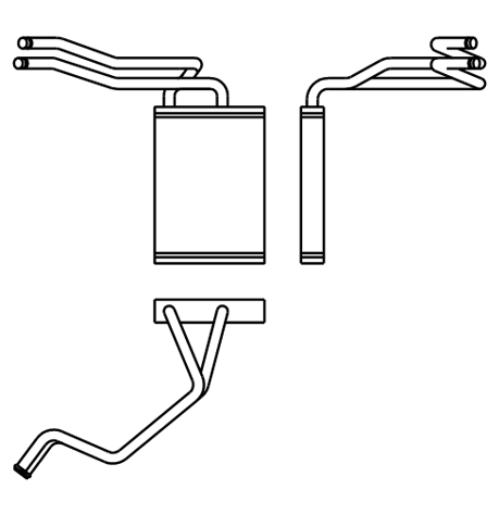 Heater Matrix - Subaru - Impreza 2002-3 (calsonic type) - 20752