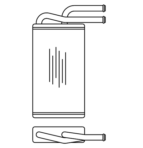 Heater Matrix - Mitsubishi - Evo 7 & 8 - 20771