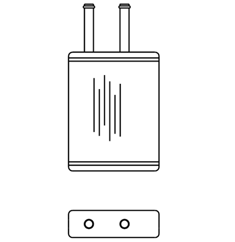 Heater Matrix - Mazda - 626 1995 - 20777