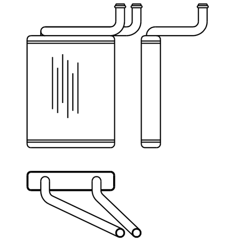 Heater Matrix - Mitsubishi - Canter 1997- - 20779