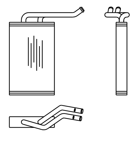 Heater Matrix - Kobelco E265 E215