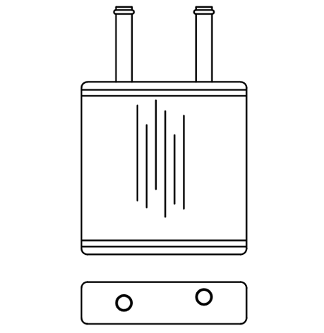 Heater Matrix - Daihatsu - Charade 1992- - 20790