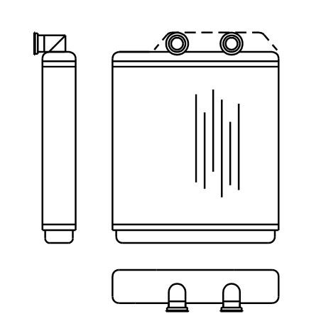 Heater Matrix - Toyota - Avensis 1998-00 Lhd - 20802