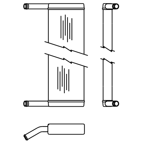 Heater Matrix - Bus - Heater Demister - 20806