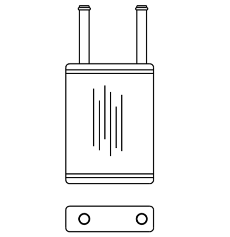 Heater Matrix - Nissan - Pulsar - 20807