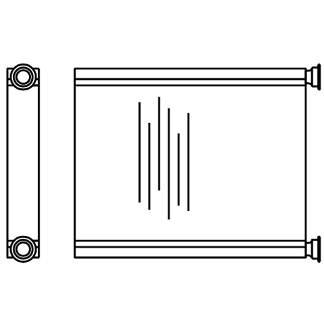 Heater Matrix - MG - MGZT - 20812