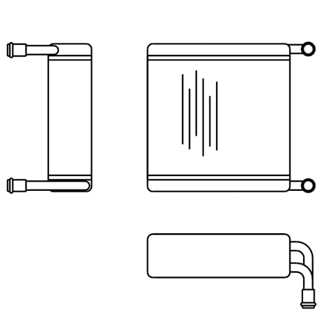 Heater Matrix - Reliant - Scimitar SE5 1968-72 - 20813