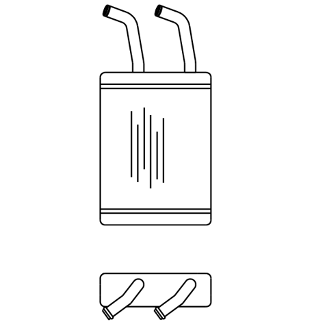 Heater Matrix - Kia - Pregio - 20818