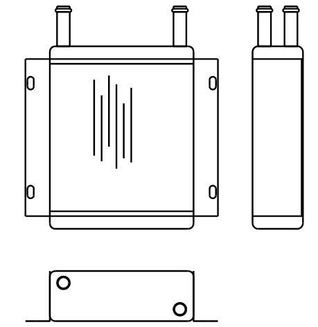 Heater Matrix - Bus - Cab & Coach - 20825