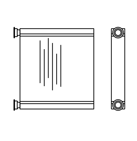 Heater Matrix - Mazda - E2001 - 20833