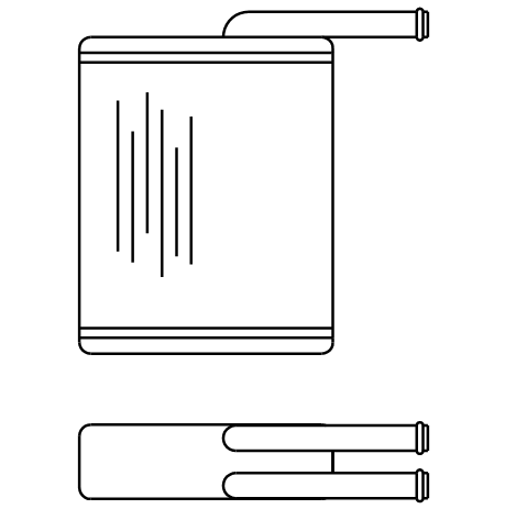 Heater Matrix - Vauxhall - Monterey 1995 onwards - 20840