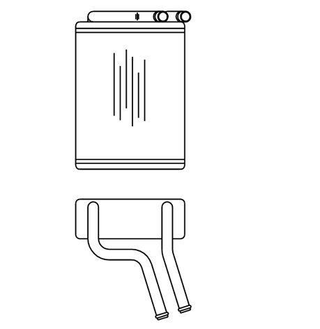 mitsubishi pajero heater matrix