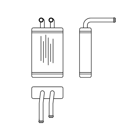 Takeuchi heater matrix