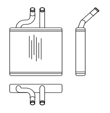 chevrolet tacuma heater matrix