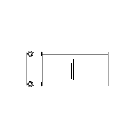 Heater Matrix - Isuzu - Forward N75 2009 onward - 20965