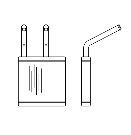 ssangyong heater matrix