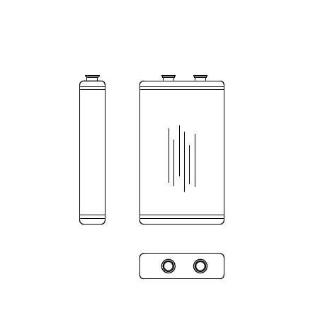 komatsu wa500 heater matrix